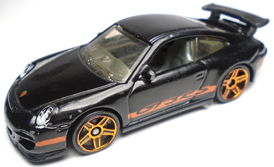 2013 HOT WHEELS HW ASPHALT ASSAULT PORSCHE 911 GT3 RS BLACK DIECAST 2 3/4'' CAR