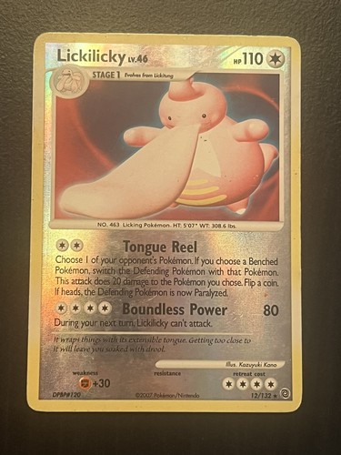 Pokemon Card - Lickilicky Secret Wonders 12/132 Reverse Holo Rare