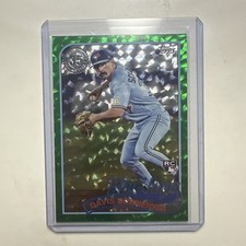 2024 Topps Series 2 Davis Schneider #89B2-33 RC Rookie 1989 Green Foil #51/99