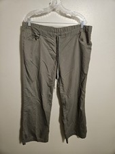 Grey's Anatomy Womens Drawstring Olive Green Medical Scrub Pants Size Large