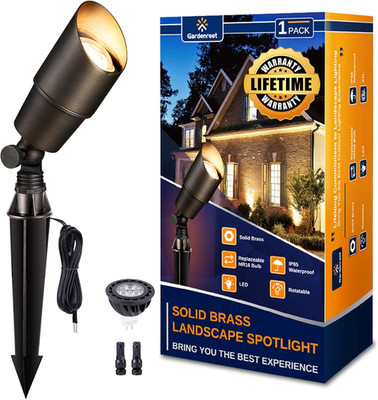 Gardenreet Brass Landscape Spotlights 12V, Low Voltage Spot Light Outdoor LED, W
