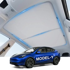 Black Orca Sunshade Roof for Tesla Model Y Accessories No Sag Sun Protection ...