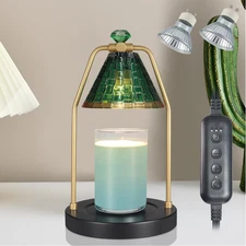 Vintage Unique Candle Warmer Lamp Glass Lamp Candle Warmer with Timer