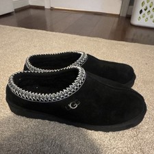 UGG Tasman Men's Slip-On Suede Slippers Black Size 13 Model 5950