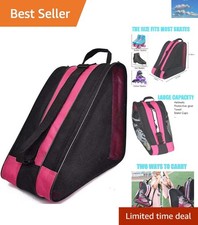 Durable Oxford Skate Bag for Roller and Ice Skates - Adjustable Compact