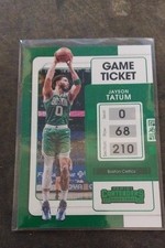 2021-22 Panini Contenders - Jayson Tatum #44 Game Ticket Green