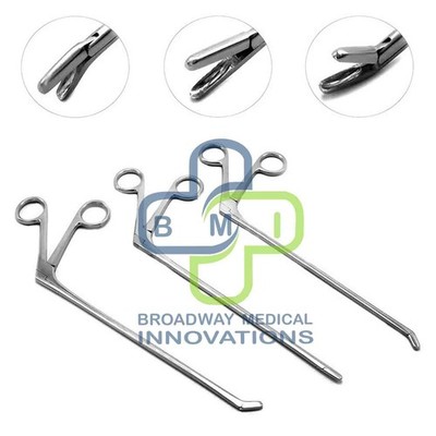 Laminectomy Cushing Pituitary Rongeur 2mm X 10mm Cup Jaws Set Straight Up Down