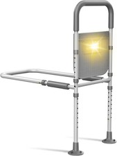 Bed Rails for Elderly Adults Safety: with Motion Sensor Light  Storage Bag