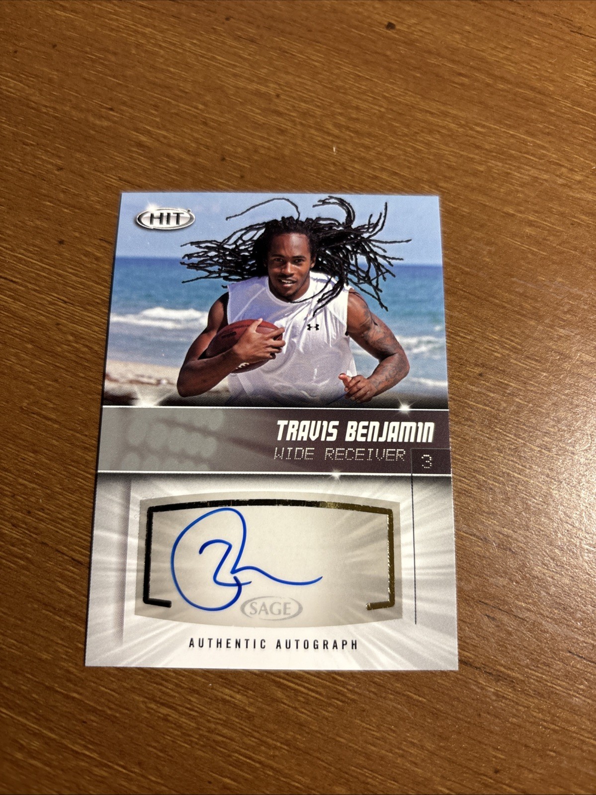 2012 SAGE HIT #A84 Travis Benjamin Autographs