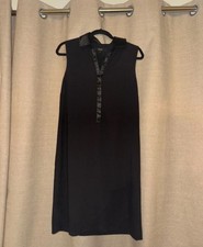 Women’s Next sleeveless black dress party knee length size 12 R