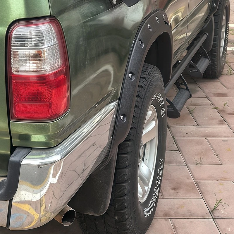 4 piezas cubiertas de arco de rueda con llamaradas para guardabarros estilo remache para Toyota 4Runner 1996-2002 Foto 4 de 4