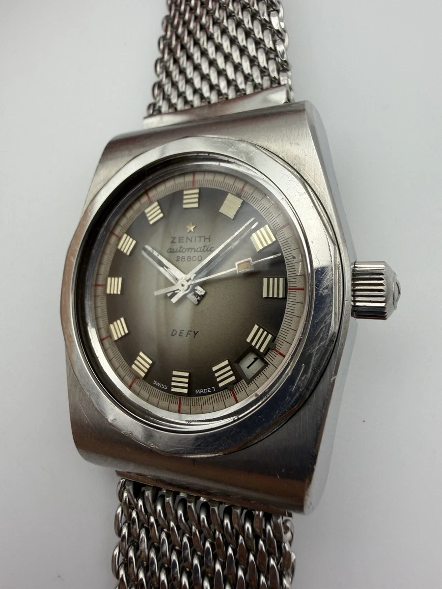 Zenith Defy A7682 Sunburst Dial 28800Ah Stainless Steel 2562PC Automatic 38mm