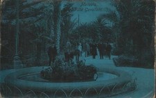 [VR1] CARTOLINA SICILIA TRAPANI MARSALA VILLA GAVALLOTTI ANIMATA