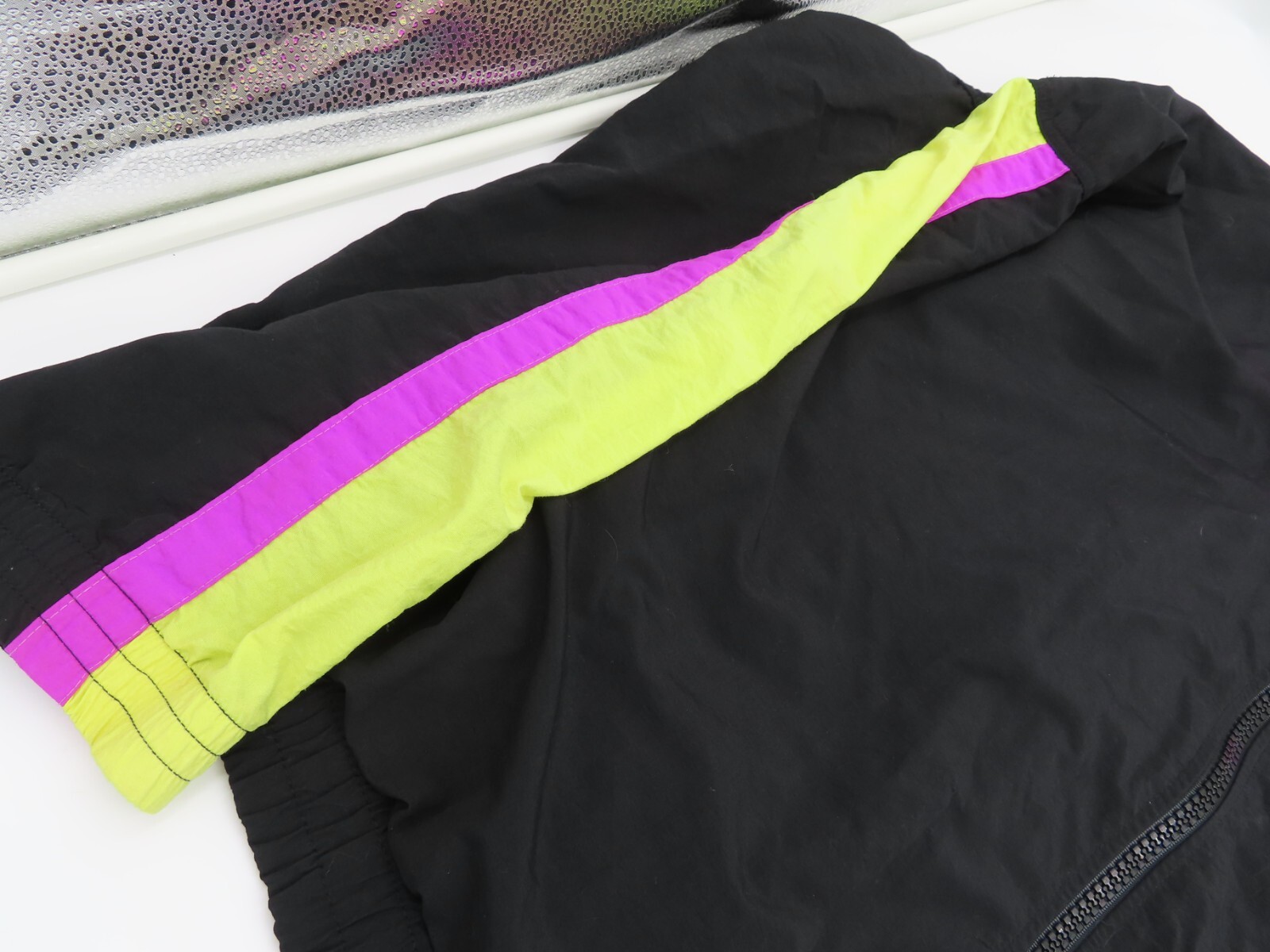 Giacca vintage Fila anni 80 90 giacca a vento colorblock retrò full zip donna taglia L