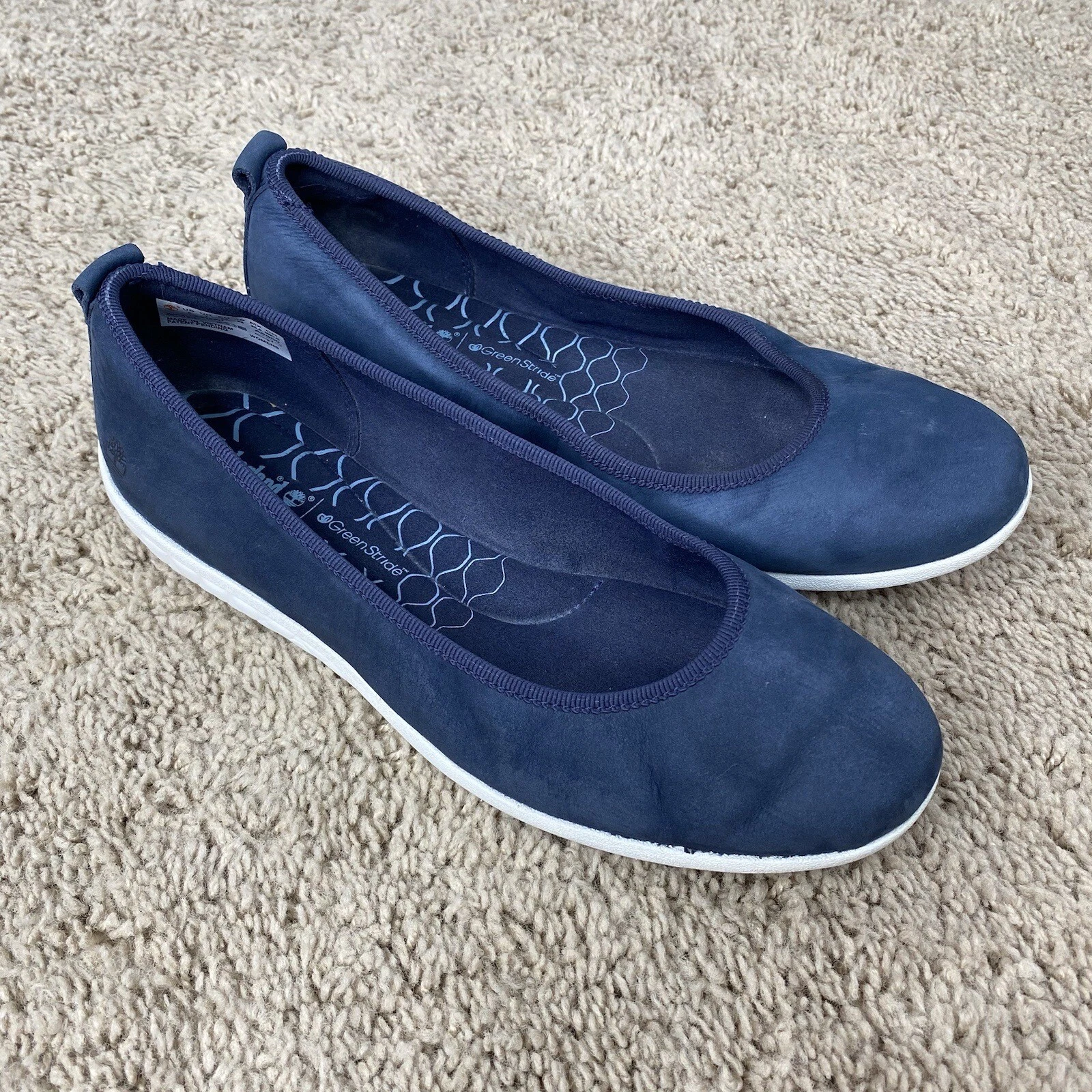Mocassino Timberland Bradstreet scamosciato scarpe basse donna taglia 9 blu navy