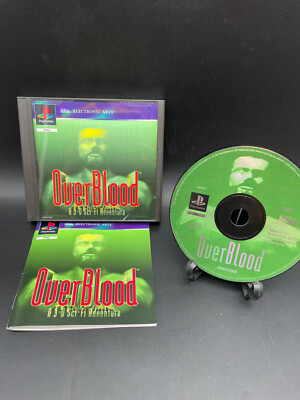 Overblood - Playstation 1 (2/3) -OVP/BOXED - PAL/German - TOP