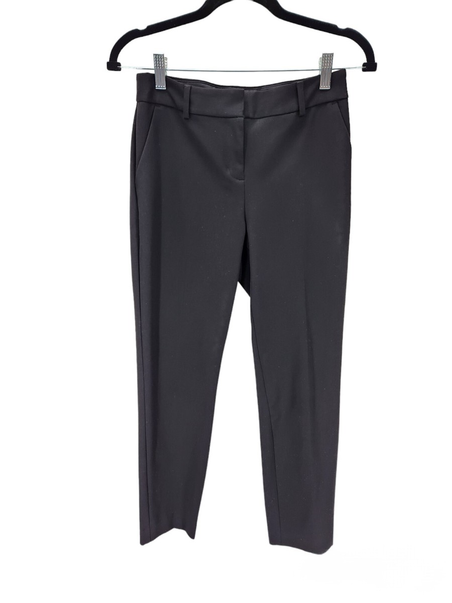 Express Columnist Ankle Mid Rise Pants Womens Black
