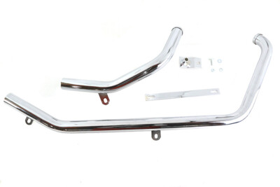 Paughco Exhaust Header Set Chrome for FXST 1986-2017 Harley Davidson