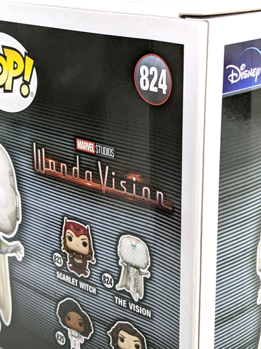 New Funko WandaVision Scarlet Witch SE 828 + The Vision White 824 with sorters - Picture 9 of 9