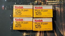 4Rolls Vintage Kodak Plus-X pan 125 Black White Print Film 24 Exposures Exp 1994