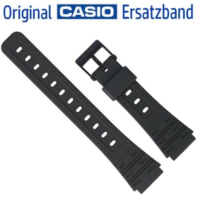 Original CASIO Armband für W-59-1VD und F-91W Ersatzband Watch Strap schwarz 