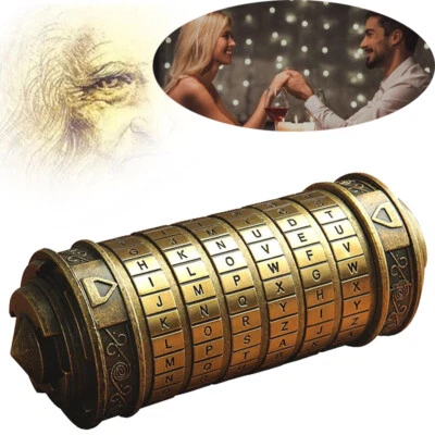 MARKENLOS Da Vinci Code Mini Cryptex Puzzle Boxen Interessantes Kreatives Geschenk Bronze