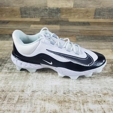 Nike Huarache Elite 4 Low MCS Mens Cleat Sz 14 White Black Sports Baseball Cleat