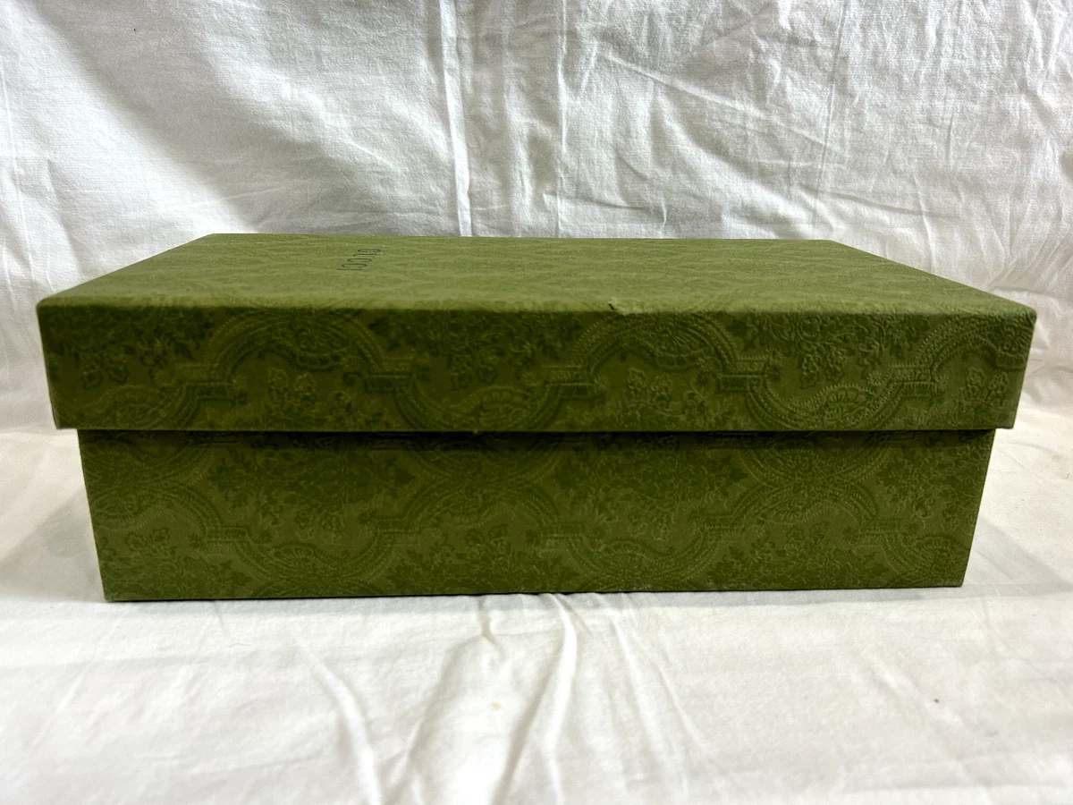 Gucci, Other, Green Gucci Shoe Box W Tissue Dust Bag 1 X 14