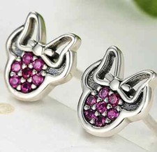 Kids Girly Minnie Mouse Earings For Girls