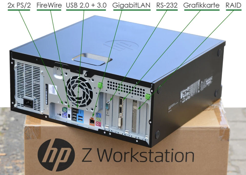 HP Z420 Professional Workstation Xeon E5-1620 128GB RAM Nvidia 2GB DDR5 RAID New - Image 4 of 4