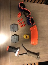 Nerf lot of 24 darts, 10 round mag, 2 clips, and more