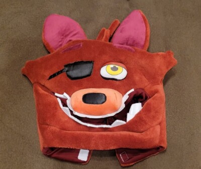 Five Nights Freddys FOXY Fox W/ Eyepatch Mask Adult Costume Plush Face Mask