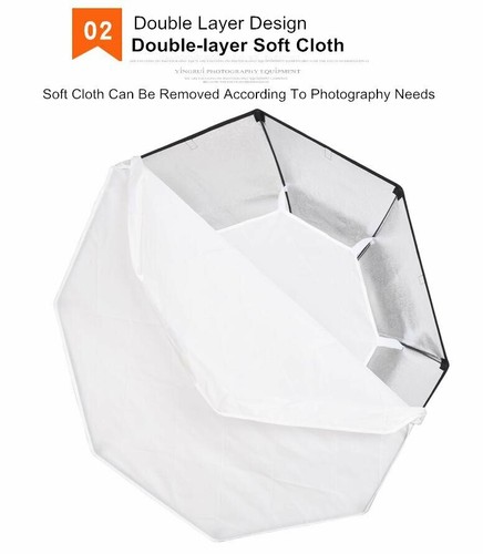 UK Godox Softbox 95cm 37" Octagon Studio Softbox+Bowens Mount For Flash Light UK - Picture 12 of 12