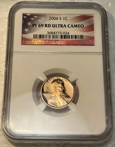 2004 S Lincoln Memorial Cent Penny Proof PF 69 RD Ultra Cameo NGC Certified
