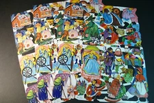 LOT 3 sheet Reproduction VICTORIAN FLOWERS Mamelok Die Cut England EMBOSSED 