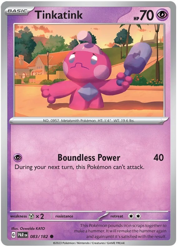 Tinkatink Pokemon TCG Card 083/182