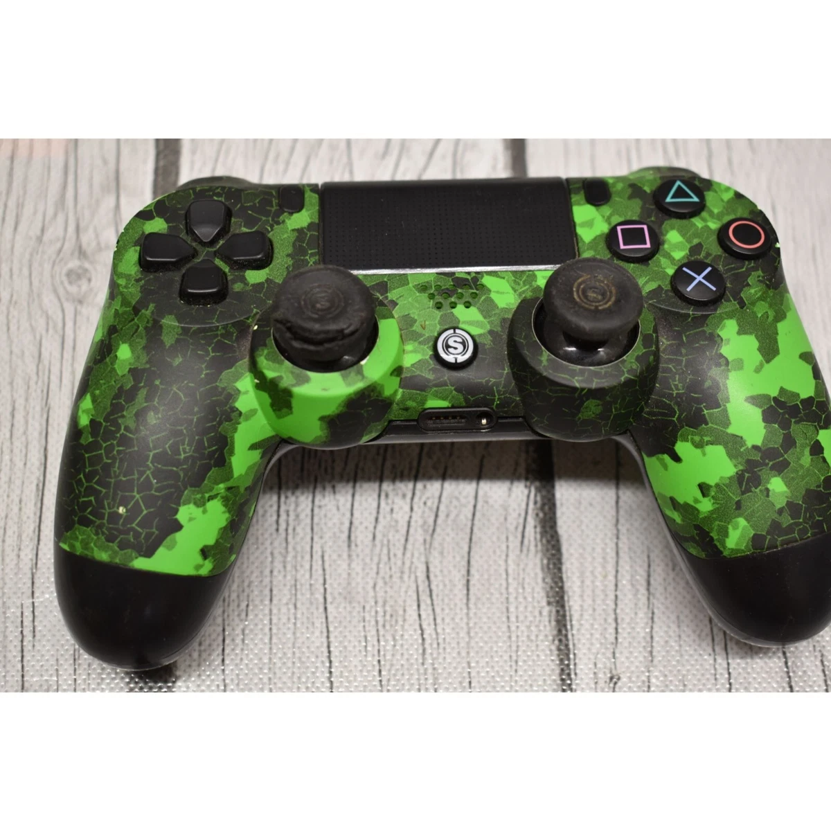 Scuf Infinity 4PS Pro PlayStation 4 Controller Green Black For Parts Repair READ
