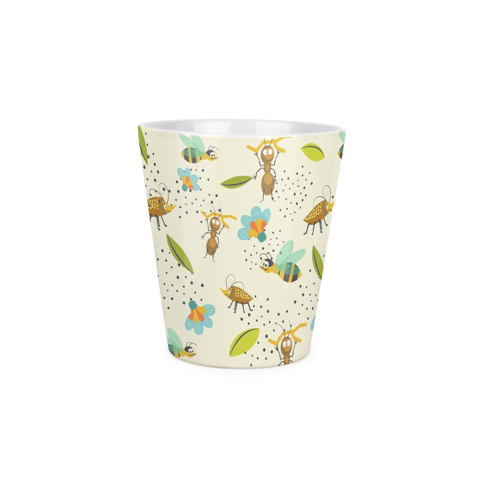 Childrens Plant Pot - Cartoon Ants Ceramic Indoor Pot with Drainage Hole