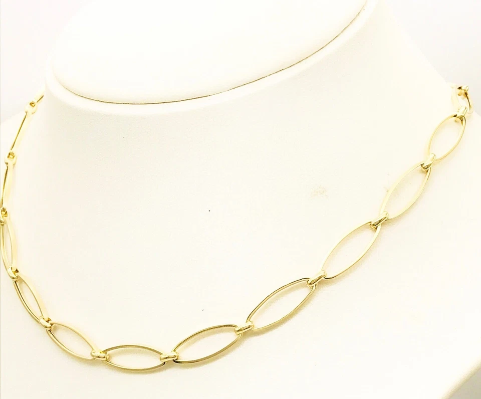 18K Gelbgold Halskette für Damen - Italienisches Design - Ideales Geschenk - Bild 4 von 4