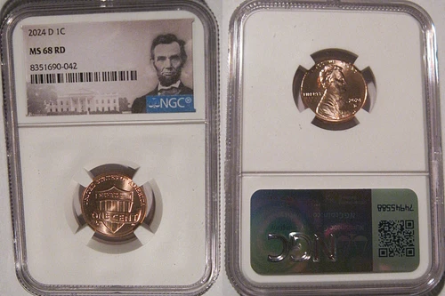 2024 D Lincoln SHIELD 1c Cent NGC MS 68 RD