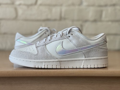 Zapatilla deportiva Nike Dunk baja iridiscente Swoosh Sail HF5074-133 mujer talla 10/hombre 8,5 - Imagen 2 de 10