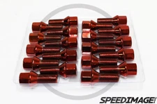 Z RACING 28mm Red 14X1.25MM Lug Bolts Cone Seat FOR BMW X1 X3 X4 X5 X6 Bolt