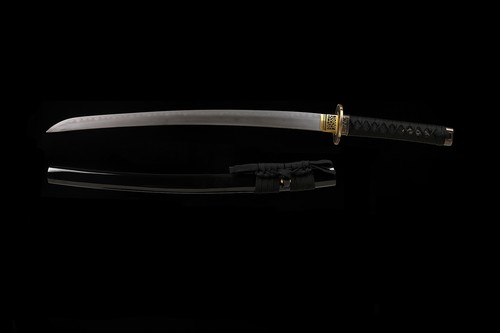 30'' Wakizashi Clay Tempered T10 Steel Hiradukuri Japanese Samurai Katana Sword - Picture 13 of 14
