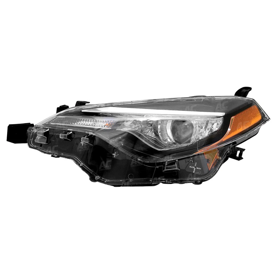 Conjunto de faros TYC lado del conductor izquierdo para 17 18 19 Toyota Corolla L/LE/LE ECO Foto 4 de 4