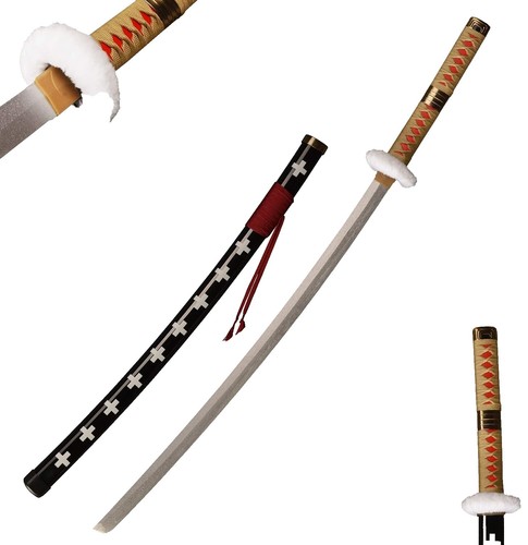 3 Pcs Samurai Japanese Swords Set w/ Stand 