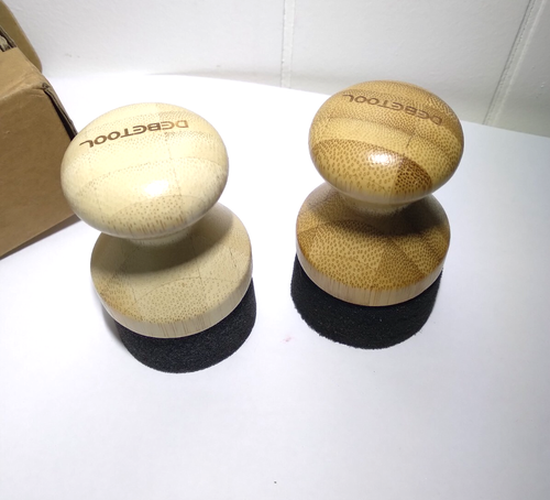 DEBETOOL 2 Confezioni Tagliere Olio Cera Applicatore per Oli Alimentari Grado Bambù - Foto 3 di 8