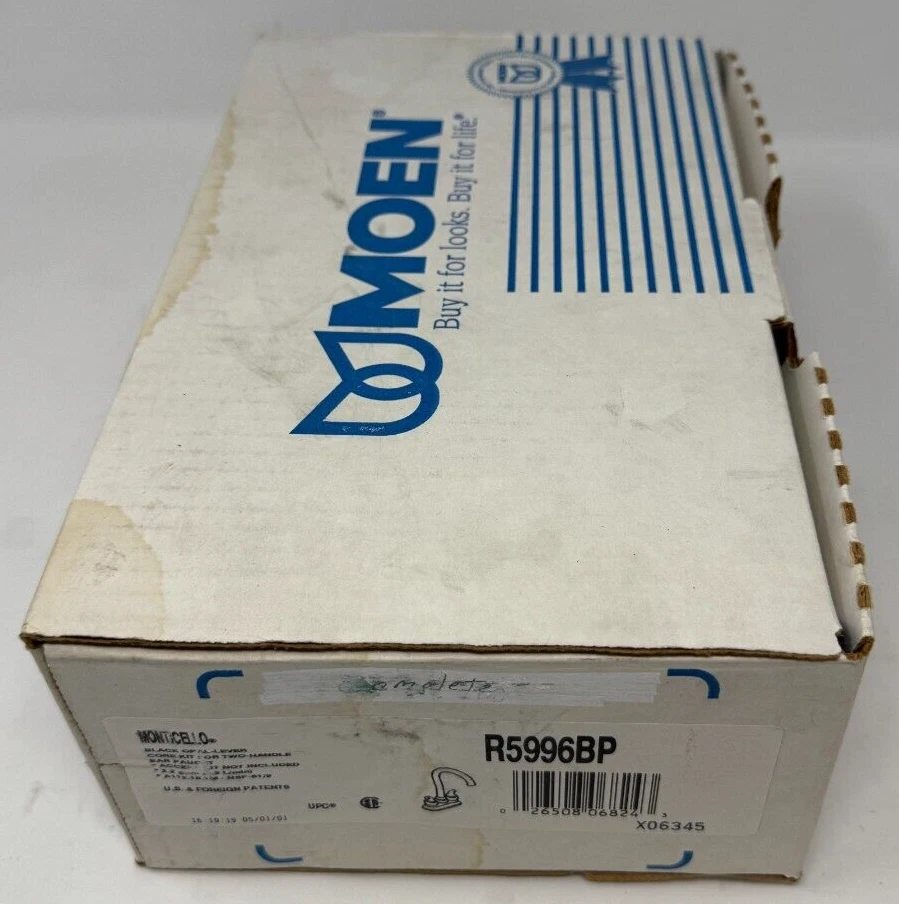 Grifo de barra de arco alto MOEN Monticello R5996BP ópalo negro (aireador no incluido) Foto 4 de 4