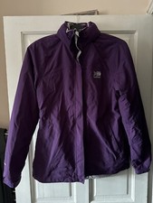 Ladies Purple Weathertite Karrimor 3 In 1 Jacket Size 10