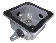 SUNS CB-BX Gray Weatherproof Alarm Bell Back Box for 6/8/10-Inch Alarm Bells