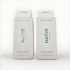 Native Natural Body Wash Eucalyptus  Mint Sulfate Free Paraben 18oz Each